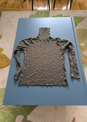 Gri Kadın Balıkçı Yaka Triko - Görsel 4