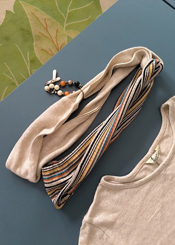 Ekol Kadın kazak Fülar ve aksesuarla L beden - Görsel 13