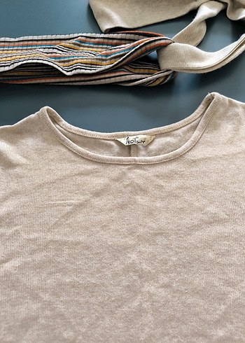 Ekol Kadın kazak Fülar ve aksesuarla L beden - Görsel 8