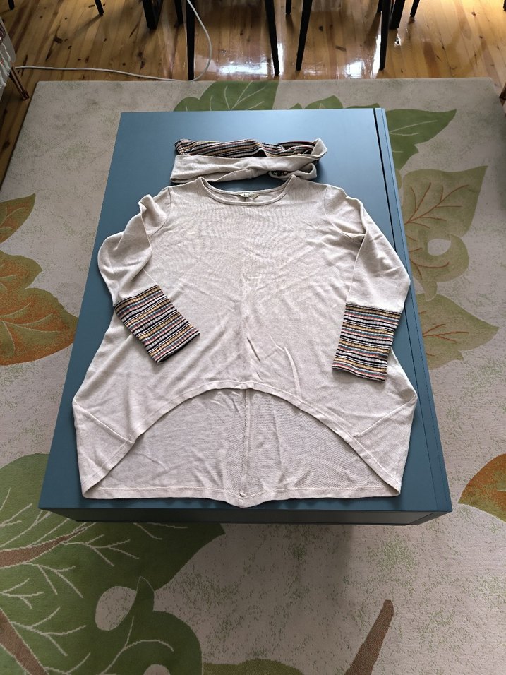 Ekol Kadın kazak Fülar ve aksesuarla L beden - Görsel 5