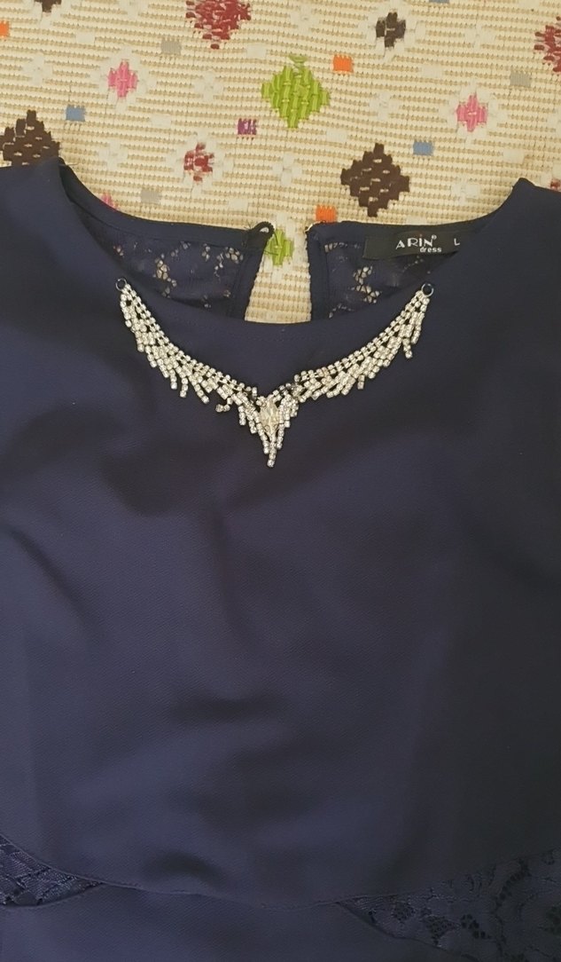 lacivert abiye - Görsel 3