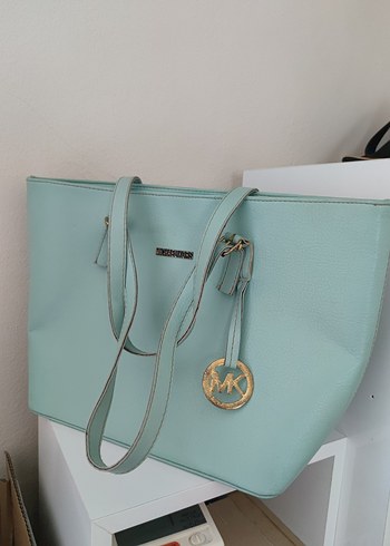 Michael Kors Logolu Turkuaz Kadın Çanta