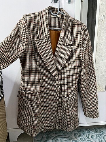 Ekose blazer ceket