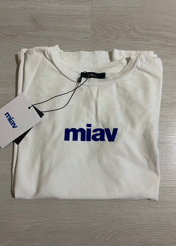 Miav Baskılı Kısa Kollu Tişört