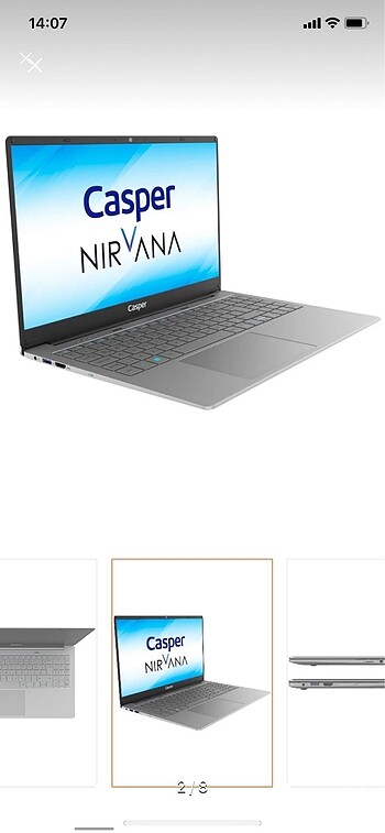  Beden Casper Nirvana F500 Dizüstü Bilgisayar