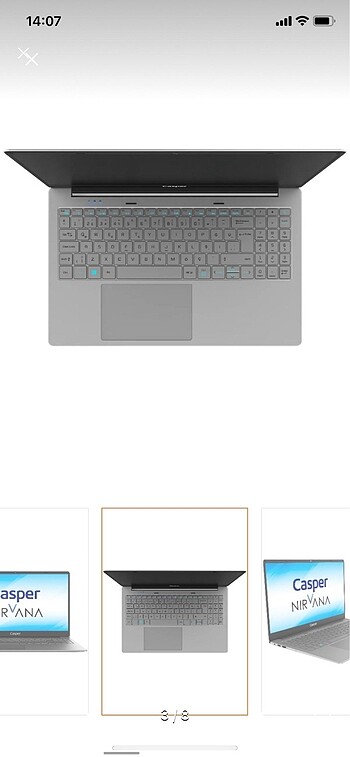  Beden Renk Casper Nirvana F500 Dizüstü Bilgisayar