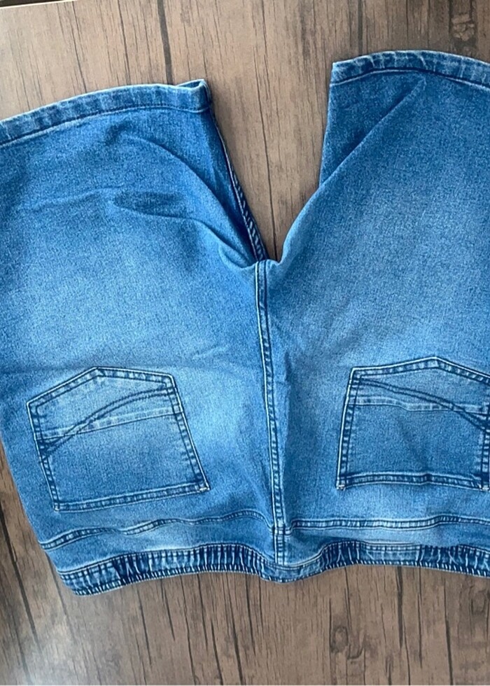 Büyük beden kot şort - Görsel 3