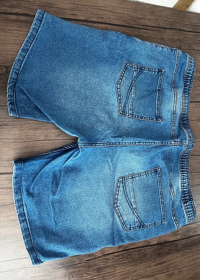 Büyük beden kot şort - Görsel 4