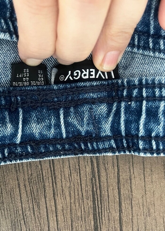 Büyük beden kot şort - Görsel 2