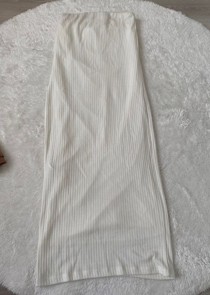 Kadın straplez elbise - Görsel 2