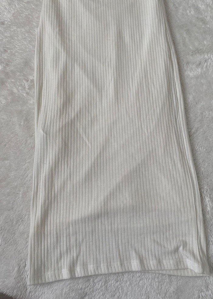 Kadın straplez elbise - Görsel 3