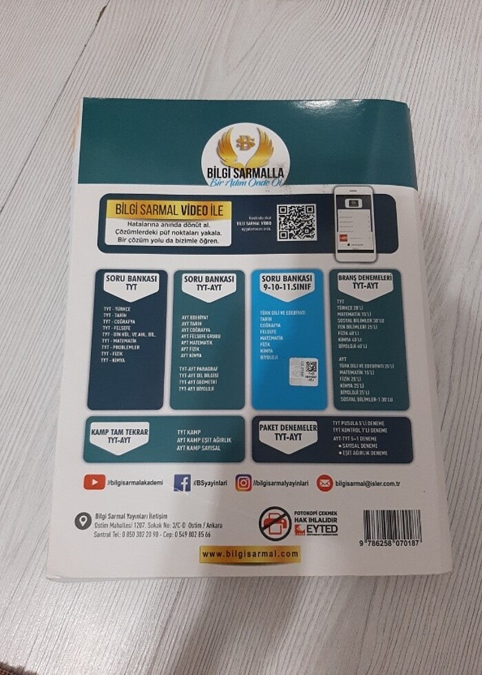 Bilgi sarmal ayt matematik soru bankası - Görsel 2