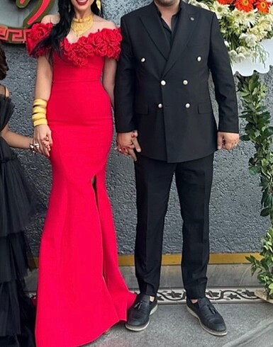 38 Beden kırmızı Renk Arya moda bir kere 3 saat giyildi