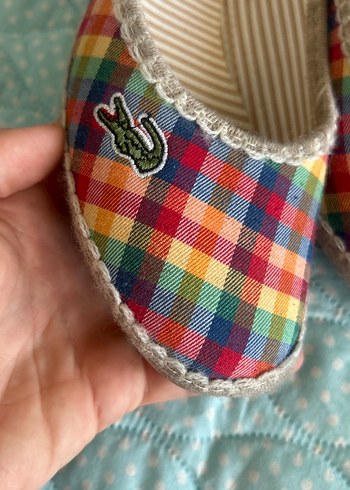 Renkli Kareli Kadın Dolgu Topuk Espadril - Görsel 3