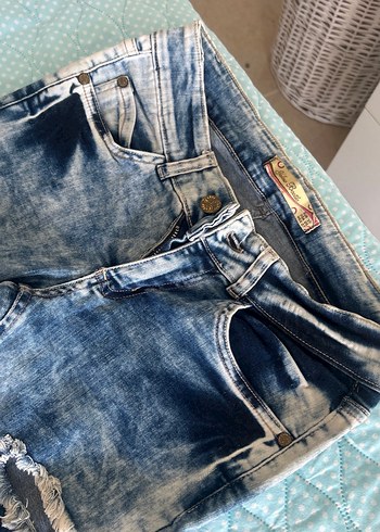 Kadın Gri Yıkamalı Dar Kesim Denim Pantolon - Görsel 4