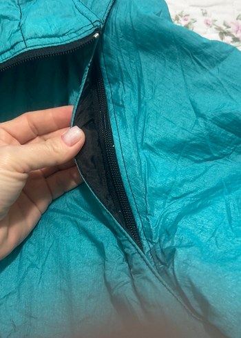 Düğmeli Turkuaz Kadın Midi Mont - Görsel 2