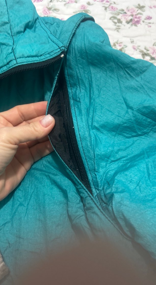 Düğmeli Turkuaz Kadın Midi Mont - Görsel 2