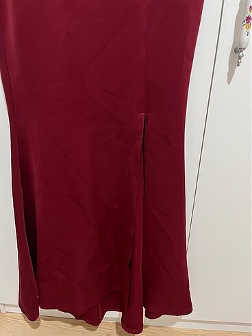 36 Beden bordo Renk Elbise