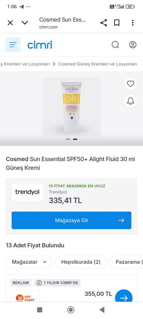 COSMED GÜNEŞ KREMİ TESTERLAR VE ENZİM PEELİNG HEDİYE - Görsel 3