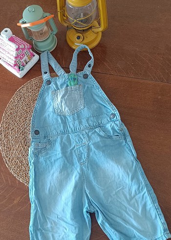 Erkek Çocuk Mavi Kot Salopet - Görsel 2