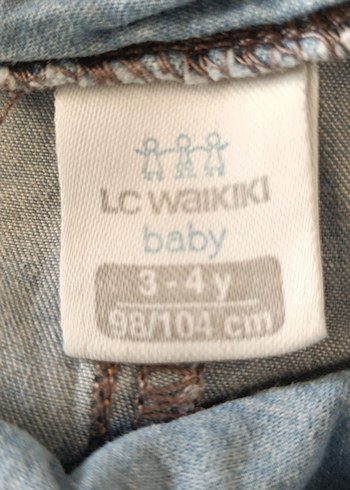 Erkek Çocuk Mavi Kot Salopet - Görsel 4