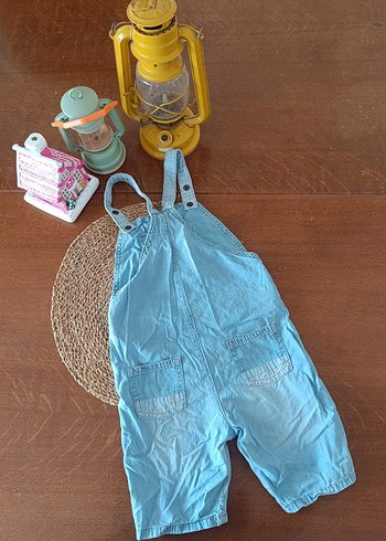 Erkek Çocuk Mavi Kot Salopet - Görsel 5