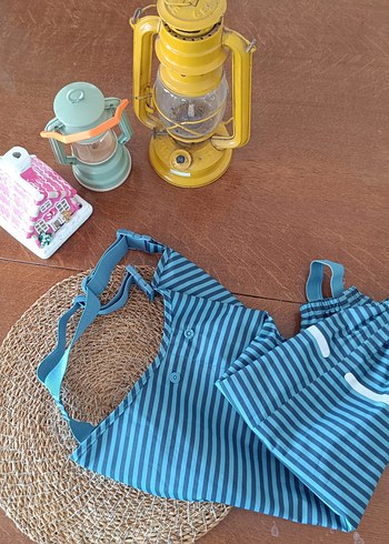 Lacivert Erkek Çocuk Termal Yağmur Pantolonu - Görsel 3