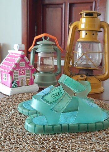 Vicco Turkuaz Renkli Baskılı Sandalet - Görsel 4