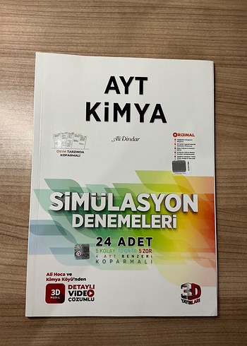 AYT Kimya Simülasyon Denemeleri 24 Adet