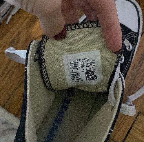 37,5 Beden converse chuck taylor