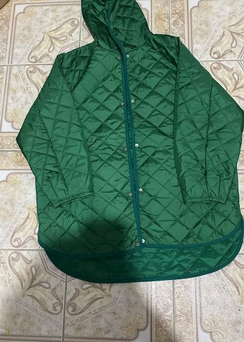Diğer Kadın Yeşil Midi Street Style Mont
