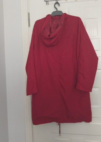 Bordo Midi Hamile Fermuarlı Ceket - Görsel 3