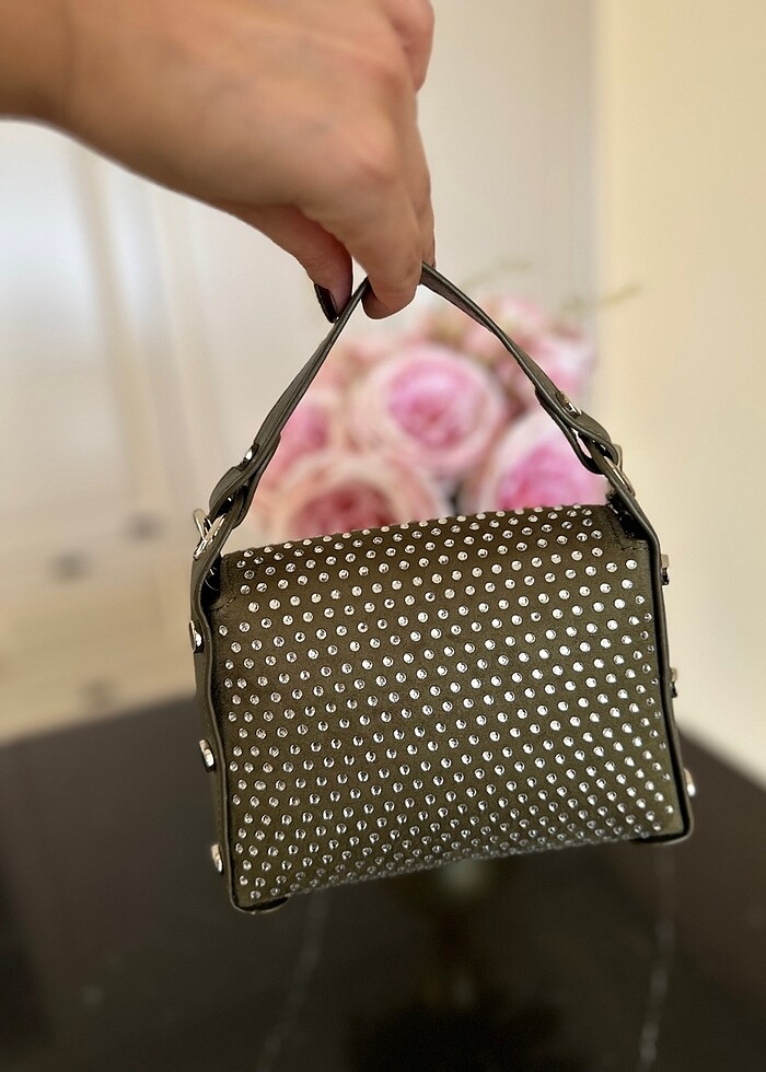 Full taşlı çanta - Görsel 4