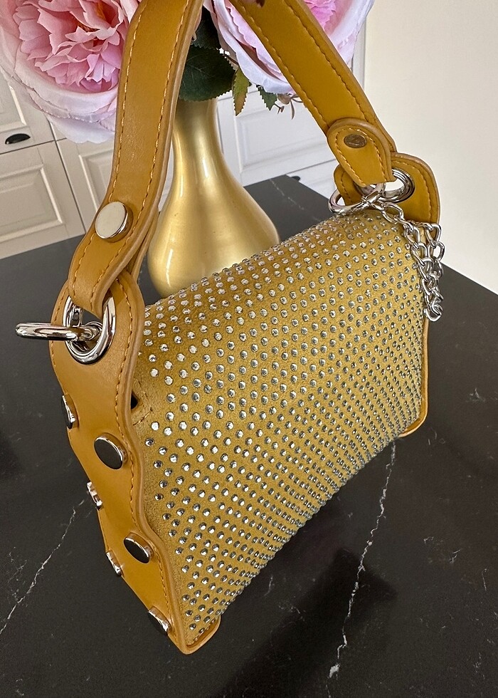 Full taşlı çanta - Görsel 4