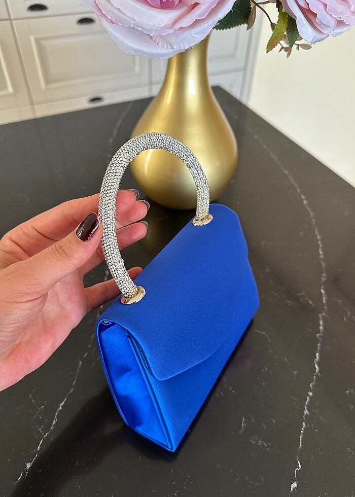 Saten abiye çantası - Görsel 3