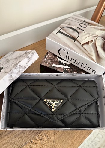 Prada Siyah Deri Kadın Cüzdan - Görsel 2