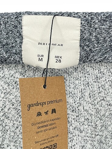 m Beden gri Renk Pull and Bear Hırka %70 İndirimli.