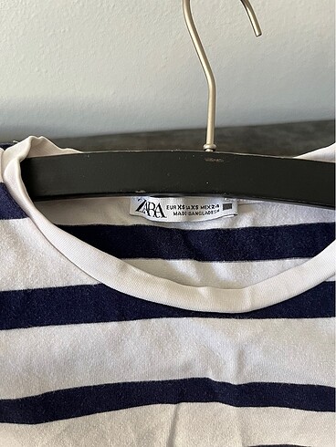 xs Beden çeşitli Renk Zara çizgili crop