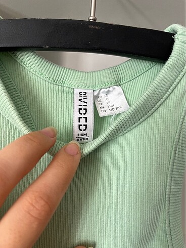 xs Beden yeşil Renk Crop üst