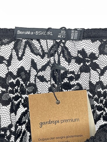 xs Beden siyah Renk Bershka Bluz %70 İndirimli.