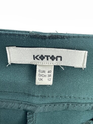 40 Beden yeşil Renk Koton Düz Kesim %70 İndirimli.