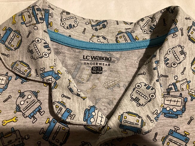 10 Yaş Beden gri Renk LCW pijama takım