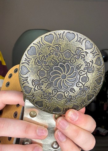 Gri Deri Tarzı Kadın Kemer - Görsel 2