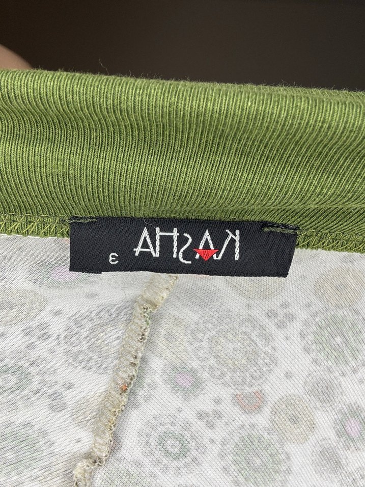 Yeşil Bohem Midi Etek - Görsel 3