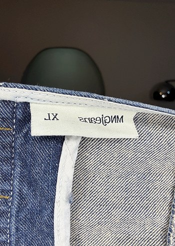 Kadın Lacivert Denim Straplez Düğmeli Yelek - Görsel 3