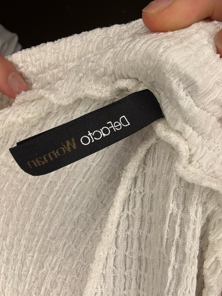 Beyaz Loose Fit Midi Kadın Pantolon - Görsel 2