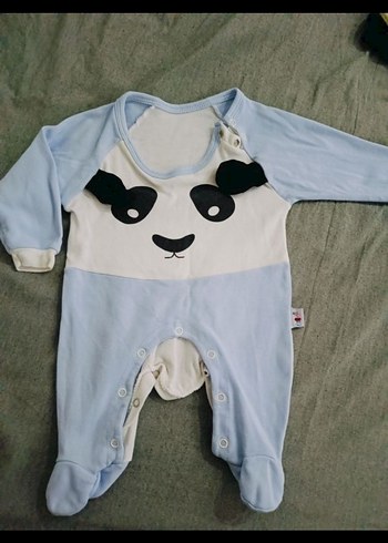 Renkli Baskılı Uzun Kollu Bebek Tulumu - Görsel 2