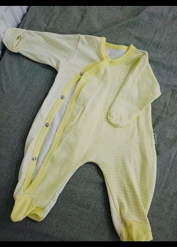 Renkli Baskılı Uzun Kollu Bebek Tulumu - Görsel 3