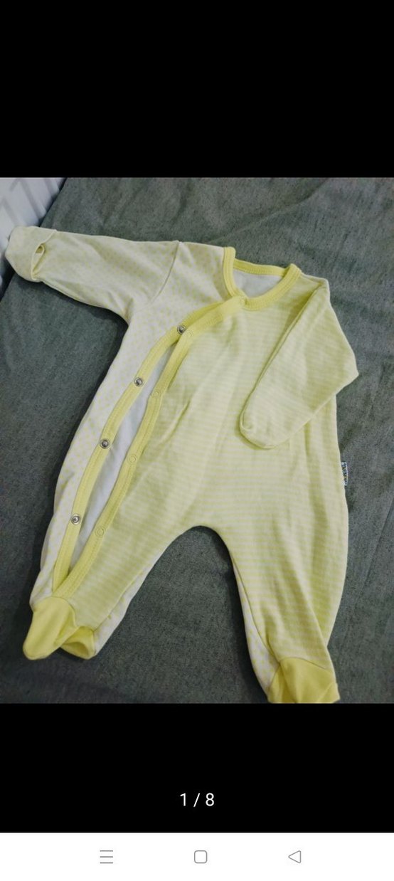 Renkli Baskılı Uzun Kollu Bebek Tulumu - Görsel 3