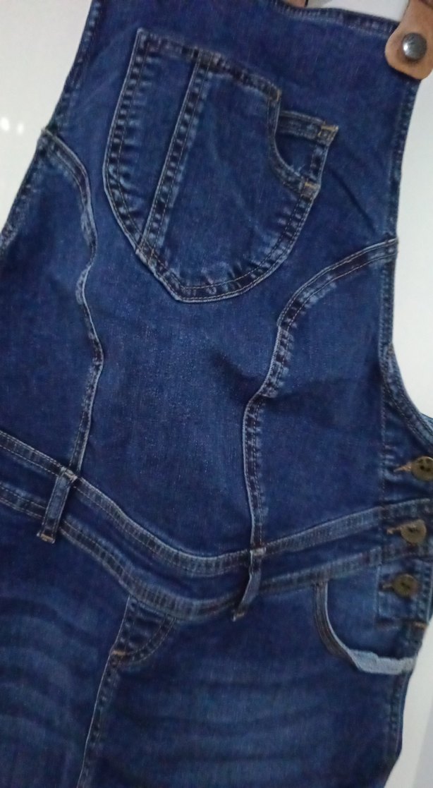 Kadın Lacivert Denim hamile slopet - Görsel 2